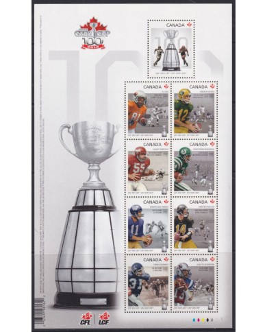 F-EX54028 CANADA MNH 2012 FOOTBALL RUGBY GREY CUP CENTENARIAL.