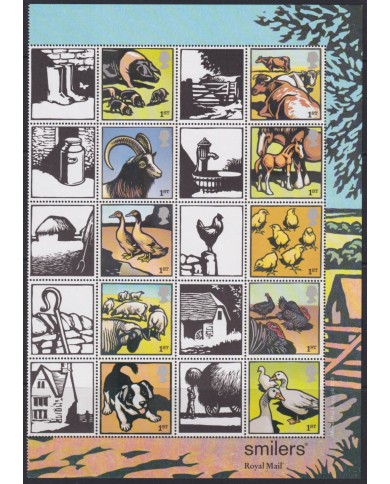F-EX54033 UK ENGLAND MNH 2005 DOMESTICS ANIMALS GOAT HORSE COW PIG CHICKEN.