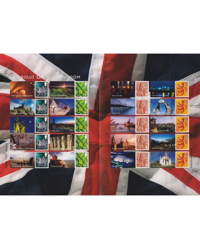 F-EX54035 UK ENGLAND MNH 2008 SMILERS SHEET GLORIUOS UNITED KINGDOM.