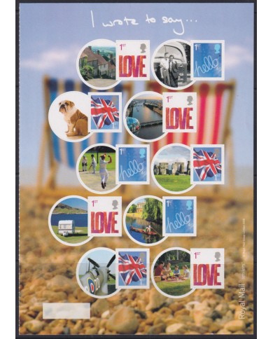 F-EX54040 UK ENGLAND MNH 2008 LOVE GREETING I WROTE TO SAY.