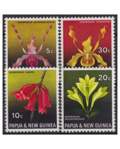 F-EX18634 PAPUA NUEVA GUINEA MNH 1982-83 ORCHILD FLOWERS FLORES ORQUIDEAS.