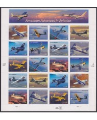 F-EX54051 USA US MNH 2005 AMERICAN ADVANCES IN AVIATION AIRPLANE AVION SHEET.