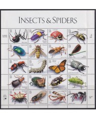 F-EX54053 USA US MNH 1999 INSECTS & SPIDER BEETLE SHEET.