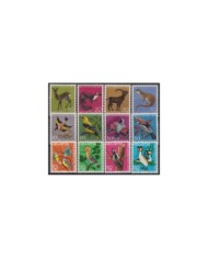 F-EX18662 ST LUCIA MNH PARROT FIDDER CRAB AGOUTI PURPRE THROATED CARIB BIRD.