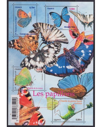 F-EX54167 FRANCE MNH 2010 BUTTERFLIES PAPILLONS MARIPOSAS INSECTS.