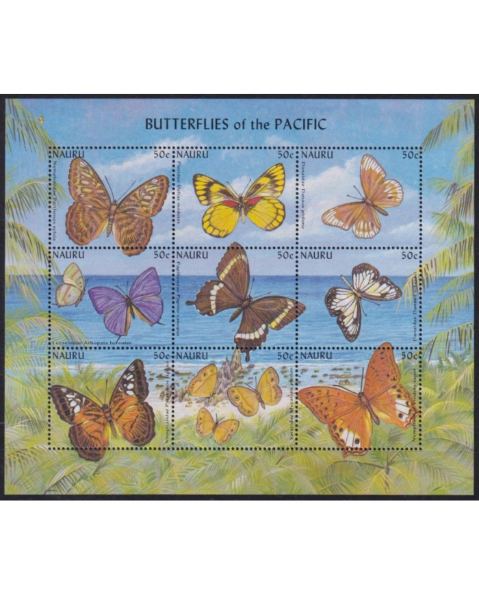 F-EX54170 NAURU MNH 2008 BUTTERFLIES PAPILLONS MARIPOSAS INSECTS.