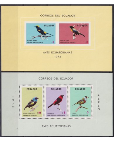 F-EX54206 ECUADOR MNH 1972 PARROT BIRD AVES PAJAROS OISEAUX VÖGEL.
