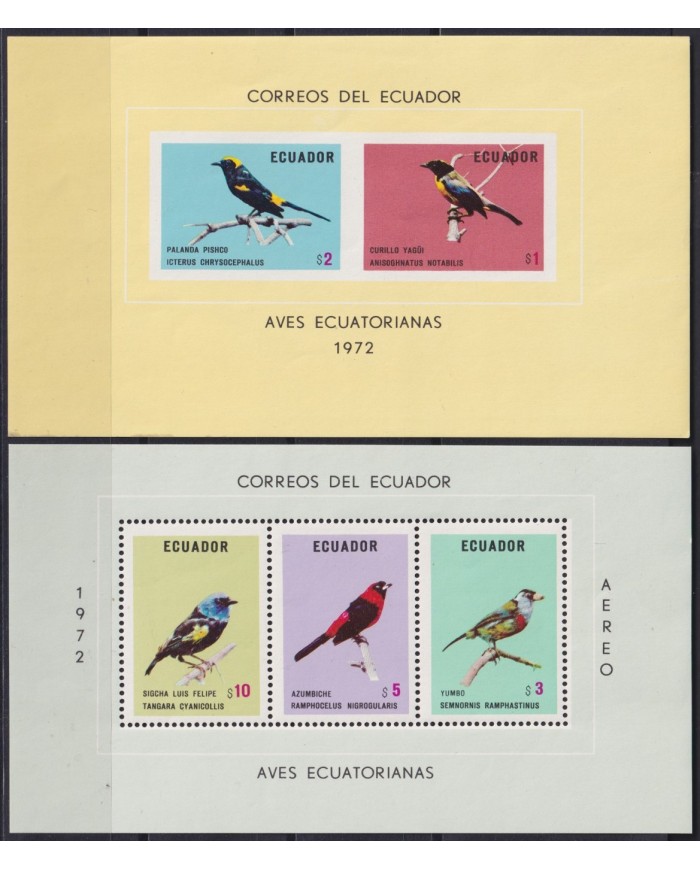 F-EX54206 ECUADOR MNH 1972 PARROT BIRD AVES PAJAROS OISEAUX VÖGEL.