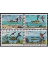 F-EX54798 ST LUCIA MNH 1985 NATURE RESERVE SPECIMEN BIRD AVES OISEAUX VÖGEL.