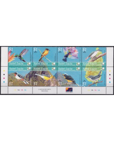 F-EX54207 ST LUCIA MNH 2001 BIRDLIFE BIRD AVES OISEAUX VÖGEL.