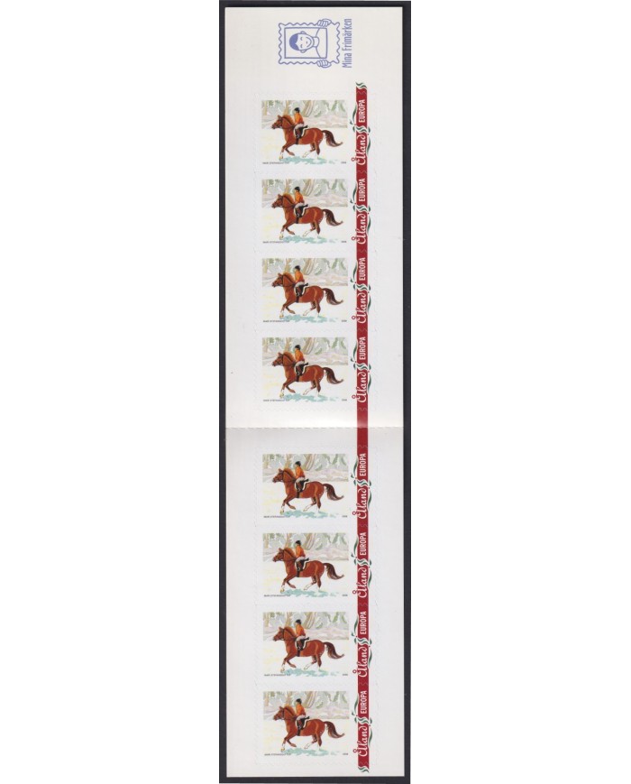 F-EX54193 ALAND MNH 2008 FAUNA BOOKLED HORSE RIDING.