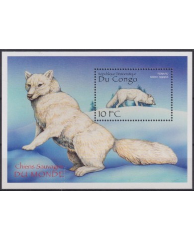 F-EX54740 CONGO MNH 2000 WILD DOG PERROS RENARD.