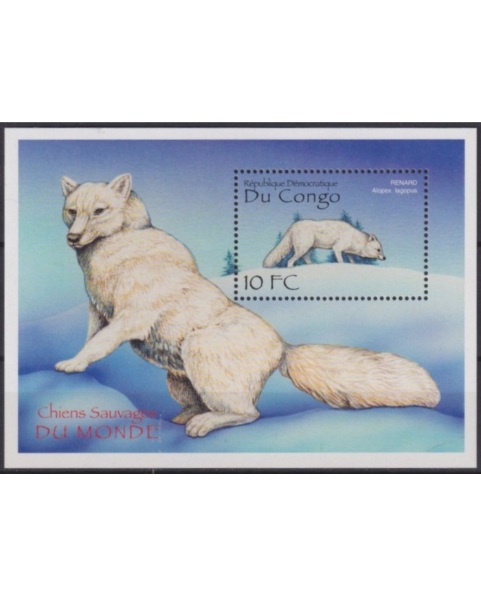 F-EX54740 CONGO MNH 2000 WILD DOG PERROS RENARD.