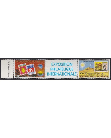 F-EX54730 MALI MNH 1982 PHILATELIC EXPO PHILEXFRANCE CAMEL BIRD.