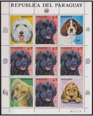 F-EX54192 PARAGUAY MNH 1986 WILDLIFE PERROS DOG.