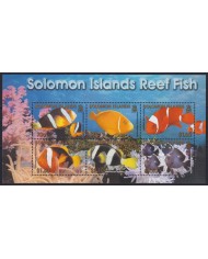 F-EX54204 SOLOMON IS MNH 2001 MARINE WILDLIFE SEA TROPICAL FISH CORAL REEF.