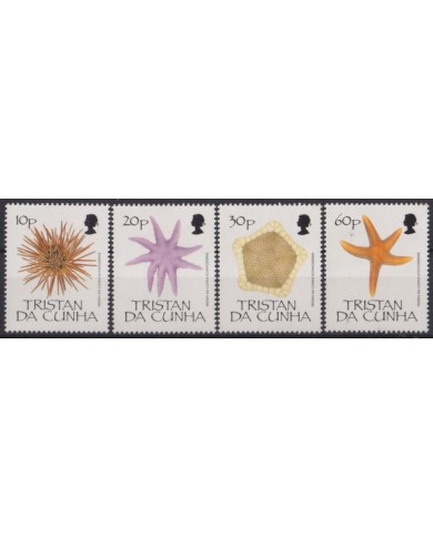 F-EX54426 TRISTAN DA CUNHA MNH 1990 MARINE WILDLIFE SEA ECHINODERMS.