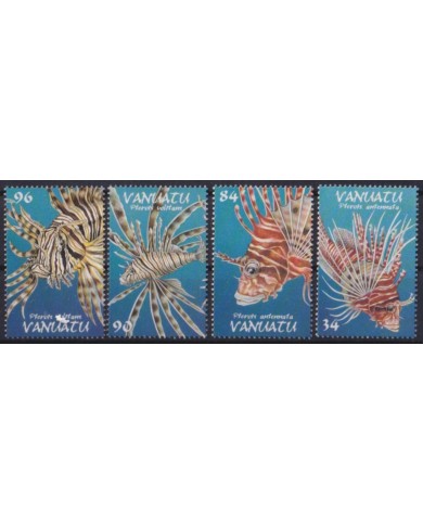 F-EX54782 VANUATU MNH 1999 MARINE WILDLIFE SEA LIONFISH FISH.