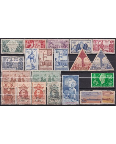 F-EX48994 COTE DES SOMALIS FRANCE SOMALIA STAMPS LOT.