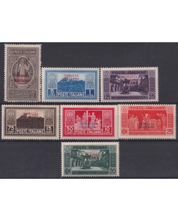 F-EX49187 SOMALIA ITALY COLONY MLH 1934 INTERNATIONAL COLONIAL ART AIR LEOPARD.
