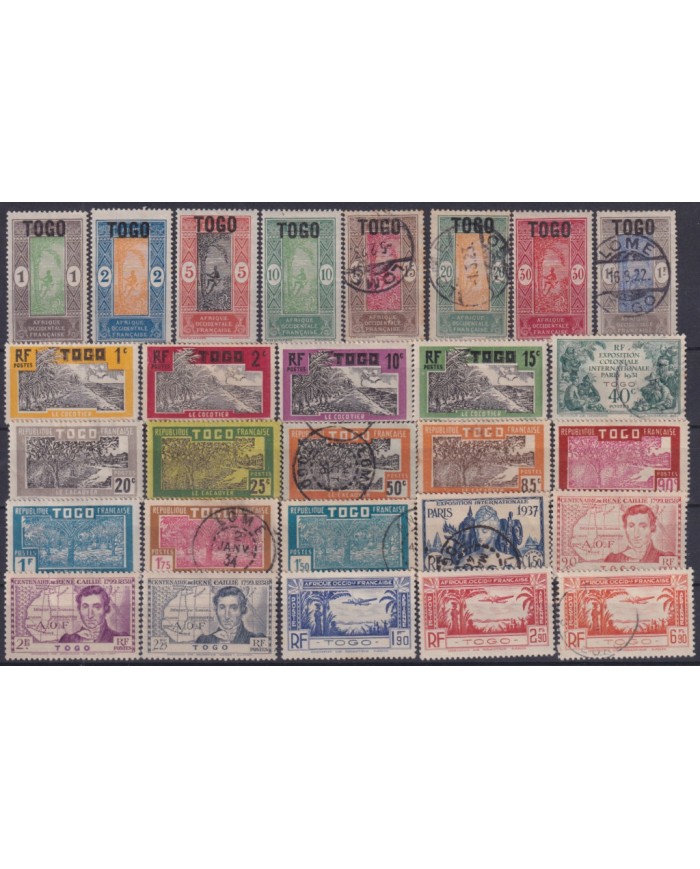 F-EX49369 TOGO FRANCE COLONIES STAMP LOT.