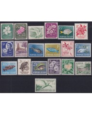 F-EX49851 NORFOLK IS 1961-62 MNH FAUNA FLOWER FISH BIRD AVES PECES HIGHT VALUE.