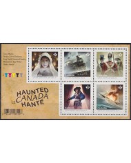 F-EX54647 CANADA MNH 2014 HAUNTED HOLOGRAMMS PHANTOMS SHIP BRIDE TRAIN SOLDIER.