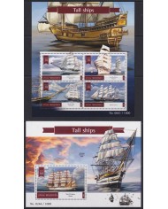 F-EX54163 MALDIVES MNH 2015 HISTORIC TALL SHIP BARCOS SAILBOAT ONLY 1000 NUMERATED SHEET.