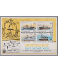 F-EX54651 MONTSERRAT MNH 1984 LLOYDS LIST INSURANCE SPECIMEN SHIP.