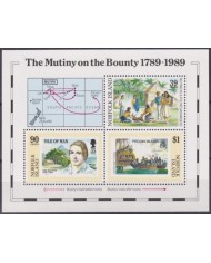 F-EX54697 NORFOLK IS MNH 1989 MUTINY OF BOUNTY SHIP.