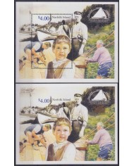 F-EX54695 NORFOLK IS MNH 1989 WHALER PROYECT TEACHER BOAT SHIP EXPO.