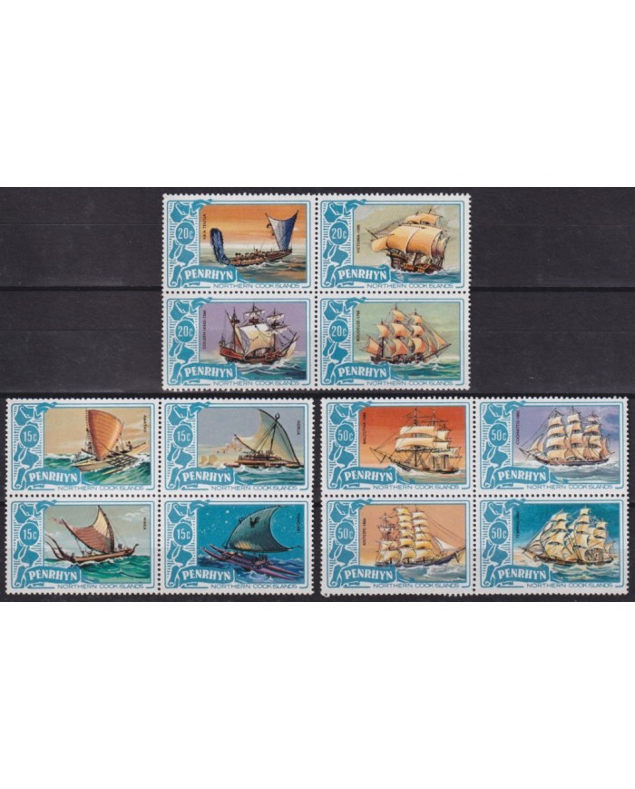 F-EX54674 PENRHYN IS MNH 1981 OLD HISTORIC SHIP.