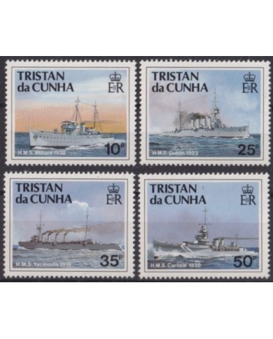 F-EX54428 TRISTAN DA CUNHA MNH 1991 BATTLESHIP BOAT SHIP BARCOS.