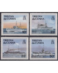 F-EX54428 TRISTAN DA CUNHA MNH 1991 BATTLESHIP BOAT SHIP BARCOS.