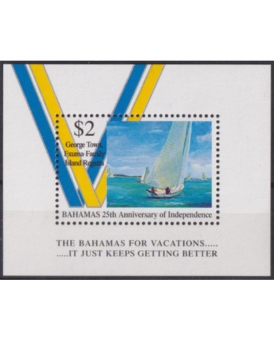 F-EX54615 BAHAMAS MNH 1998 25th ANNIV OF INDEPENDENCE VACATION SHIP BOAT BARCOS.