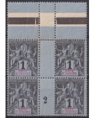 F-EX50555 FRANCE COTE DE IVORE YVORY COAST 1894 MNH BLOCK.