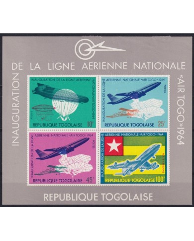 F-EX55020 TOGO MH 1964 INAUGURATION OF FIRST AIR LINE AIRTOGO AVION AIRPLANE