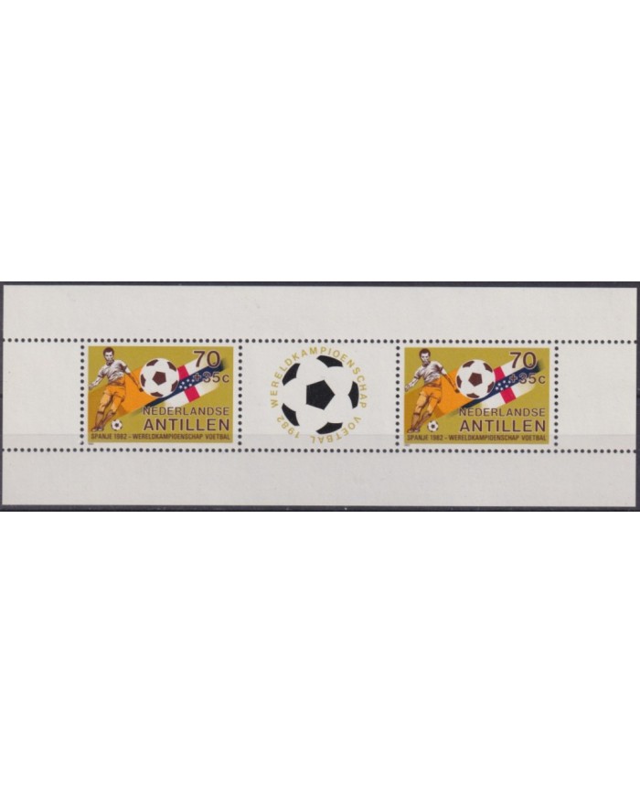 F-EX54401 NEDERLAND ANTILLES MNH 1982 SPAIN SOCCER FOOTBALL WORLD CHAMPIONSHIP.