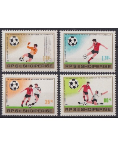 F-EX54965 ALBANIA MNH 1981 SOCCER FOOTBALL FUTBOL WORLD CUP.