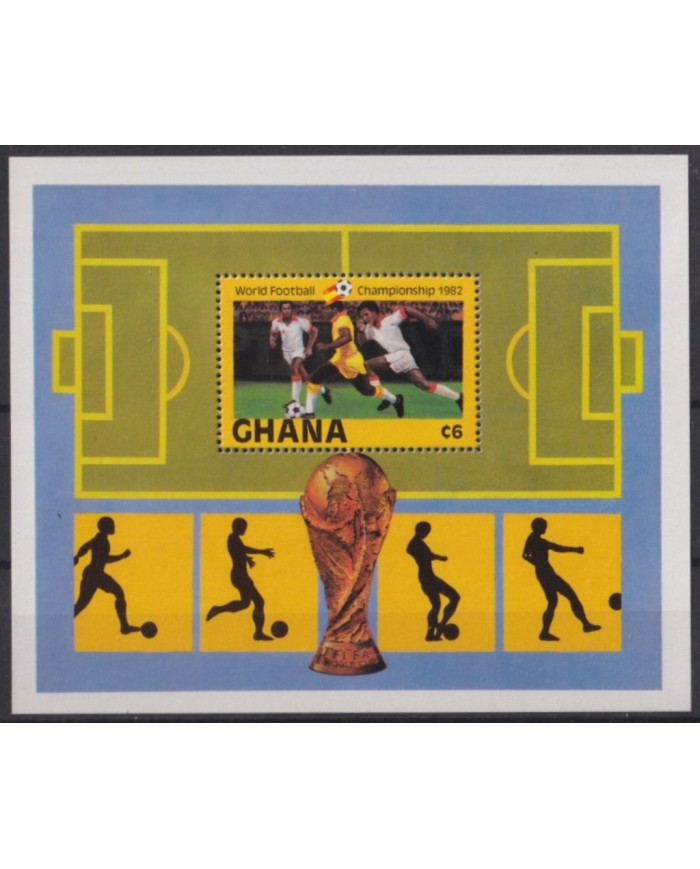 F-EX54962 GHANA MNH 1982 SOCCER WORLD CUP SPAIN FUTBOL FOOTBALL.