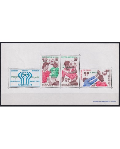 F-EX54251 MALI MNH 1978 ARGENTINA SOCCER FOOTBALL WORLD CHAMPIONSHIP WINNER.