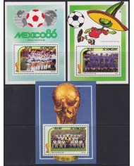 F-EX54253 ST VINCENT MNH 1986 SOCCER FUTBOL FOOTBALL CHAMPIONSHIP.