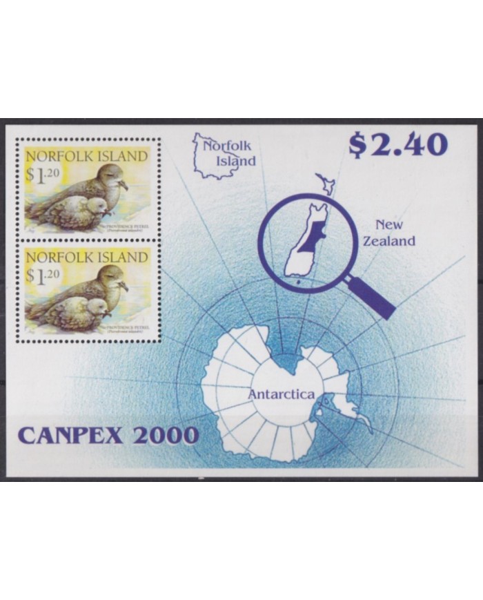 F-EX54991 NORFOLK IS MNH 2000 BIRDS AVES OISEAUX VÖGEL CANPEX PHILATELIC EXPO.