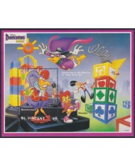F-EX55126 ST VINCENT MNH 1993 DISNEY CARTOON COMICS DARKWING DUCK DONALD.