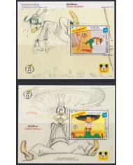 F-EX55023 ST VINCENT MNH 1992 DISNEY CARTOON MOVIE CLOCK CLEANERS GOOFY.