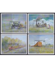 F-EX54264 CONGO MNH 2001 CLASSIC LOCOMOTIVE RAILROAD TRAIN FERROCARRIL.