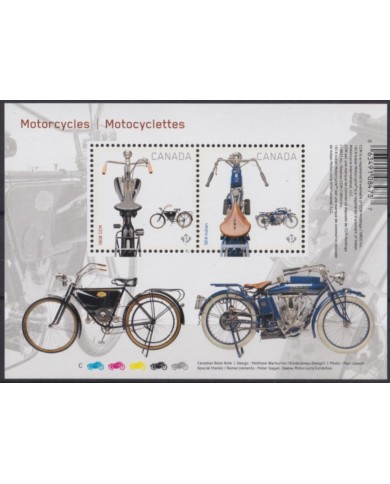 F-EX54999 CANADA MNH 2013 MOTORCYCLE TRANSPORT CYCLE.