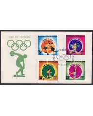 F-EX54766 DOMINICANA REP MNH 1976 FDC OLYMPIC GAMES BOXING BASKET ATHLETISM.