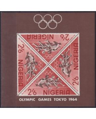 F-EX55100 NIGERIA MNH 1964 OLYMPIC GAMES TOKYO ATHLETISM.