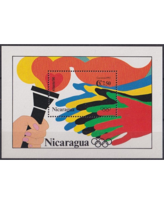 F-EX54982 NICARAGUA MNH 1996 OLYMPIC GAMES ATLANTA TOURCH.